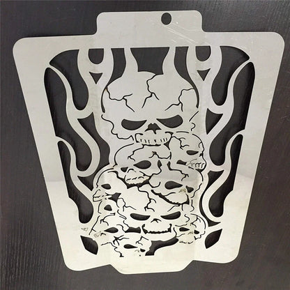 Skull Radiator Grille Guard Cover for Suzuki Boulevard M109 (2006–2013)