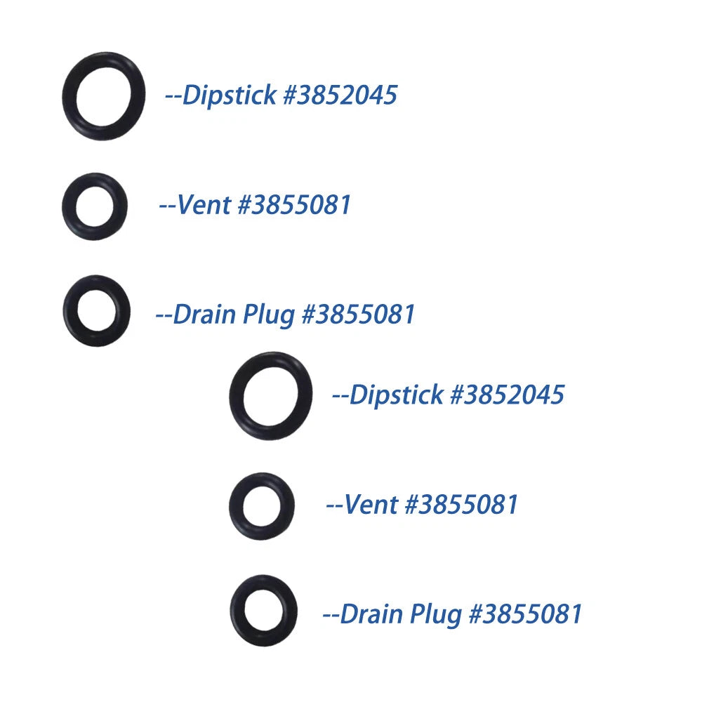 2X Gearlube Orings for Volvo Penta Duoprop (3852045, 3855081)