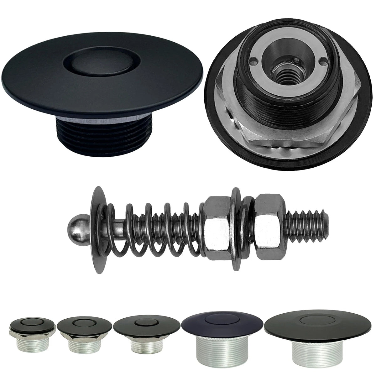 1.5" & 2" Stud Quick Release Latch Hood Pin for Universal Fit (2010–2023)