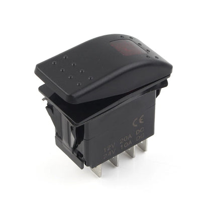 Rocker Start Stop Switch for Onan Cummins RV Generator (5 Pin Connect)