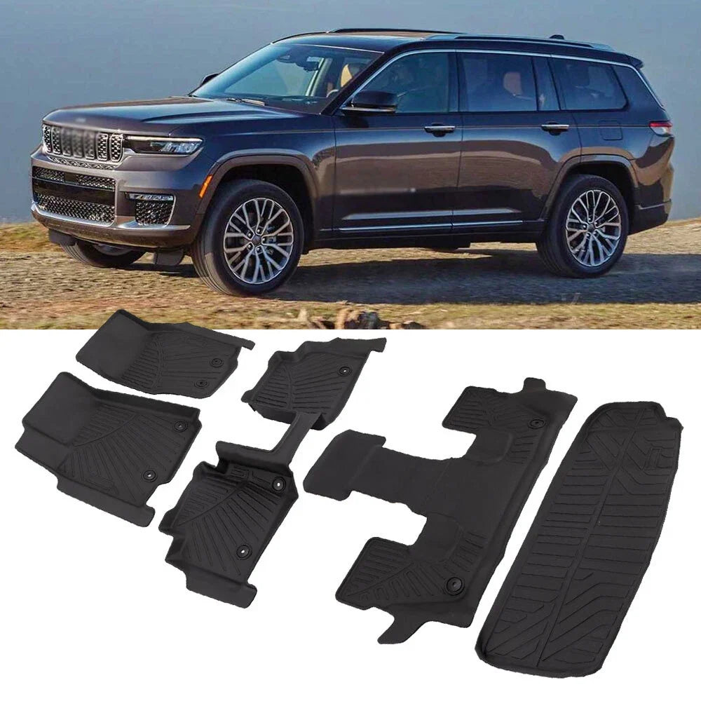 3D Molded Floor Mats Liners for Jeep Grand Cherokee L (2021–2025)