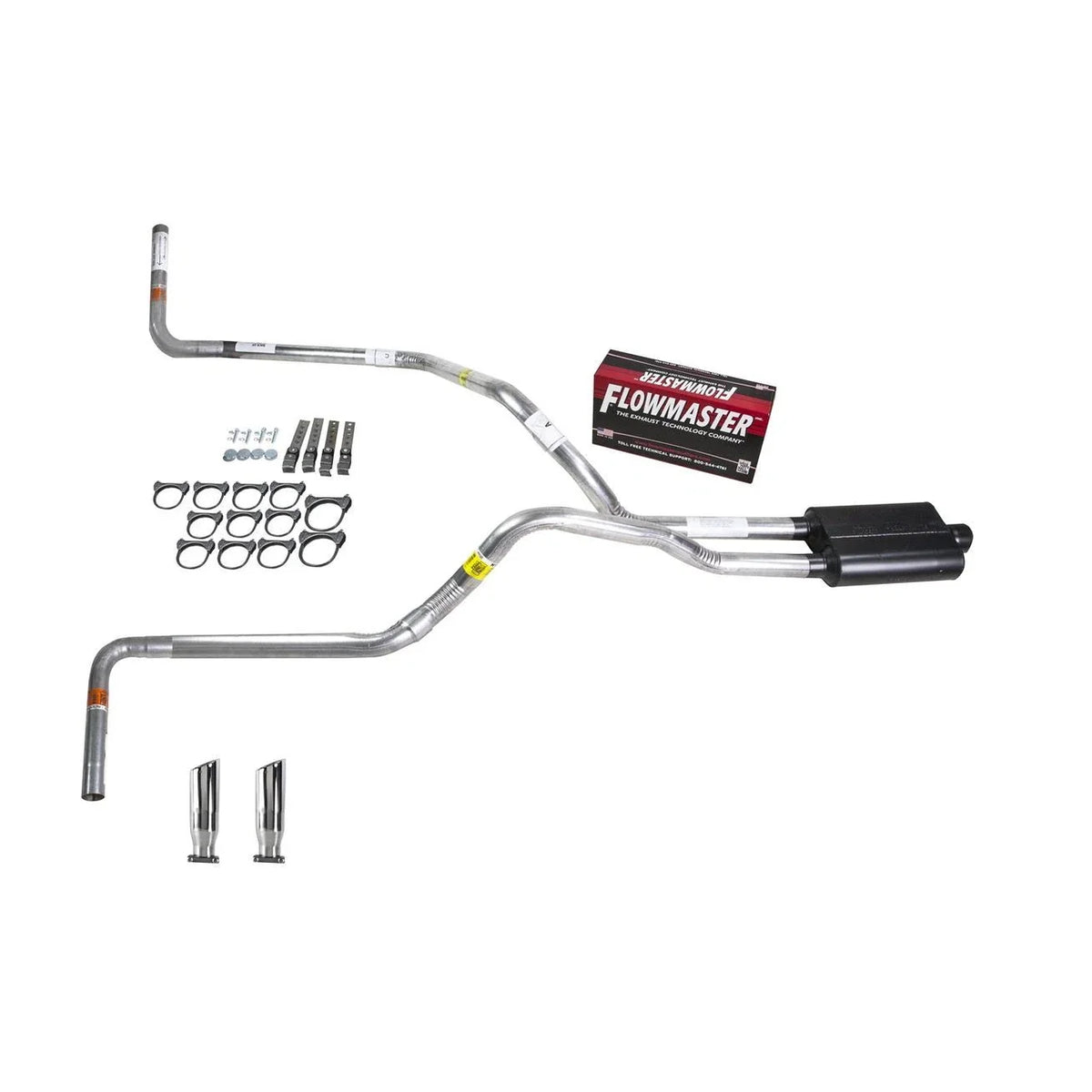 Dual Exhaust 2.5" Pipe for Ram 1500/2500/3500 (1994–2001) Flowmaster Super 44