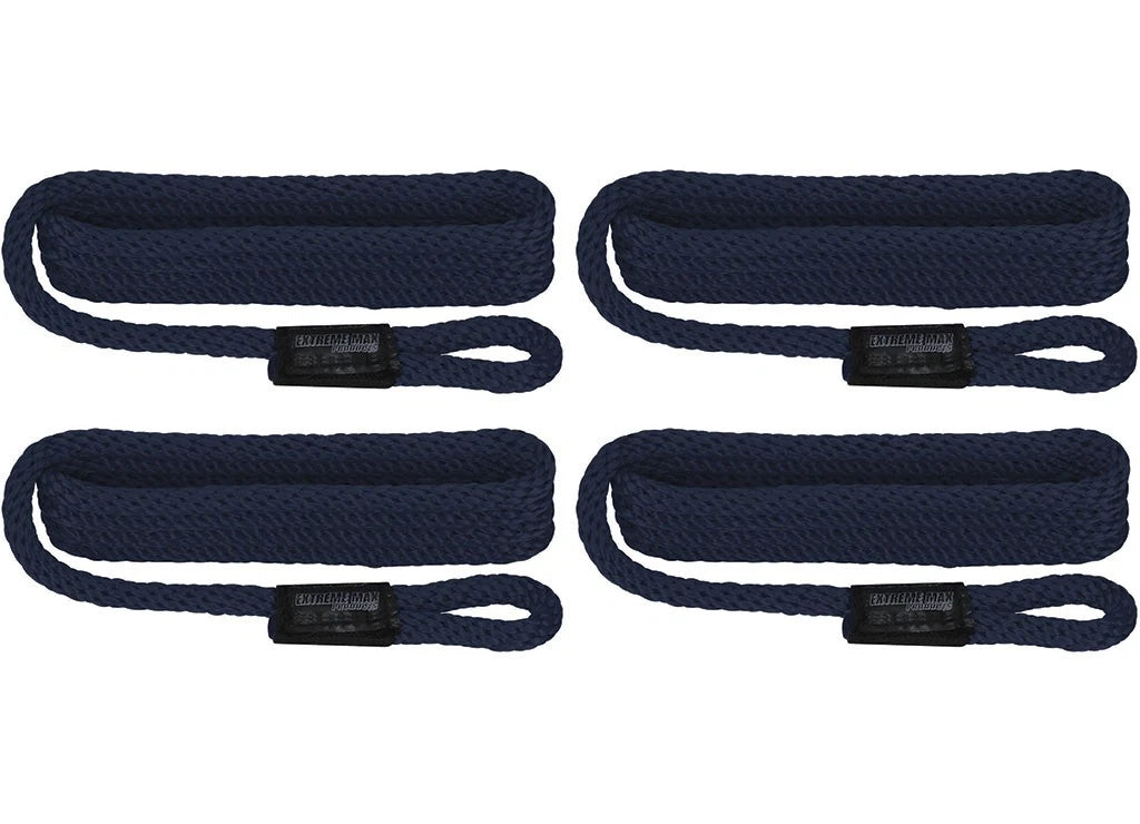 Set of 4 Dock Lines for BoatTector (3006.3002) 1/2" x 20' Royal Blue