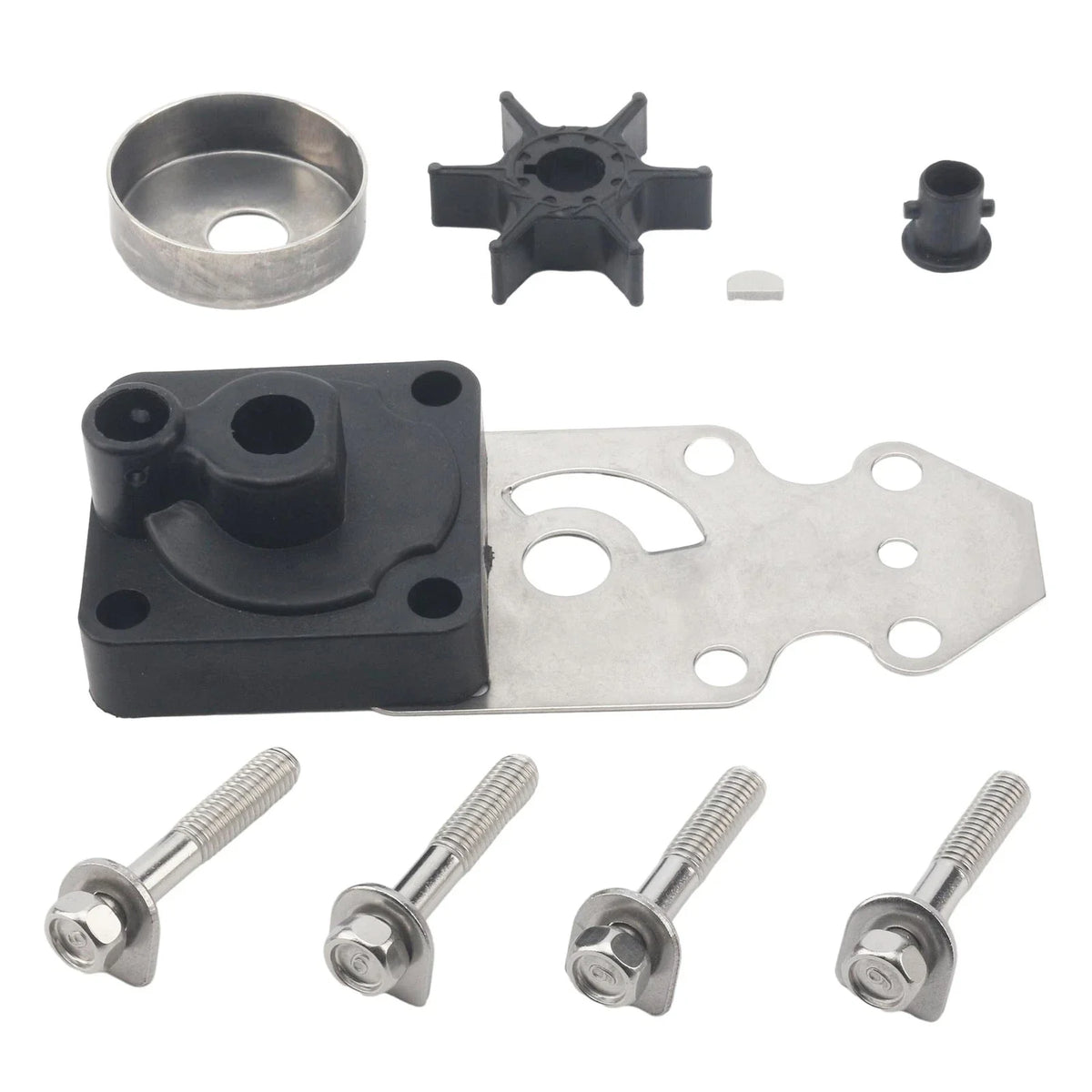 Water Pump Repair Kit for Yamaha Marine 9.9 15 HP Outboard (1990–2023)