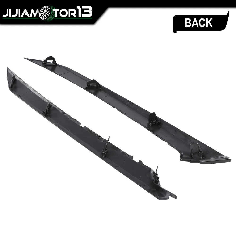 Pair Front Bumper Grille Trim Moldings Black for Toyota Camry (2018–2022) J-02BUP2009ABK, TO1047105, TO1046105