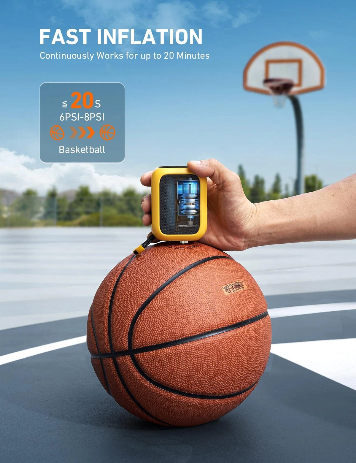 AstroAI Portable Electric Ball Pump for Fast Inflation (No Year Range)