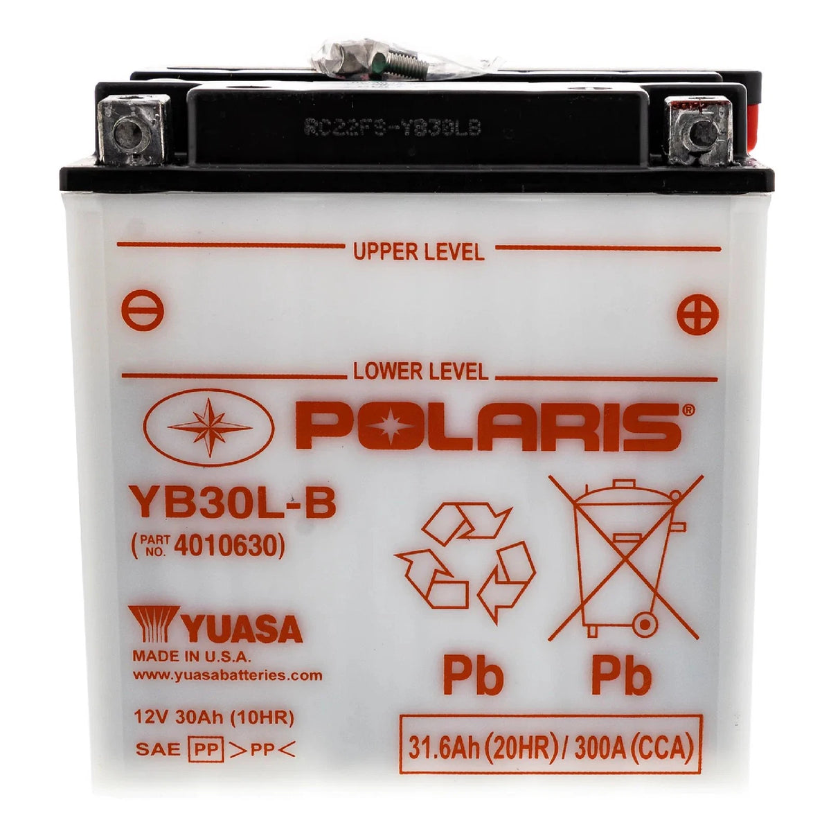 30 Amp Top Mount Battery for Polaris (4010630)
