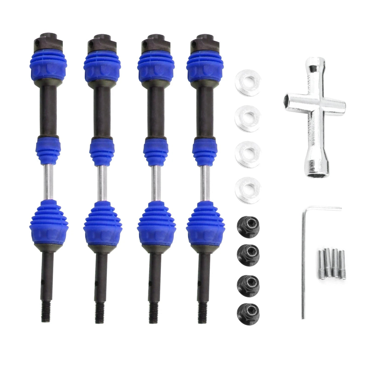Set of 4 Driveshafts for Traxxas Hoss/Rustler/Slash/Stampede 4X4 2wd