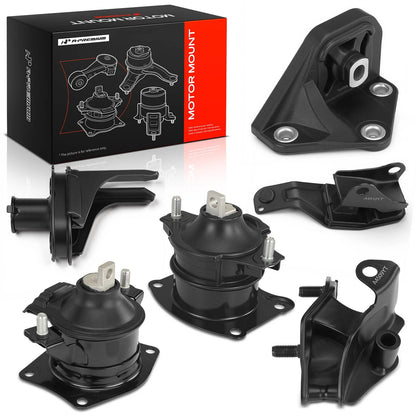 Set of 6 Engine Motor & Transmission Mounts for Honda Accord (2003–2007) - 50830SDAA04, 50830SDBA02, 50830SDBA04, 50830SDBA21
