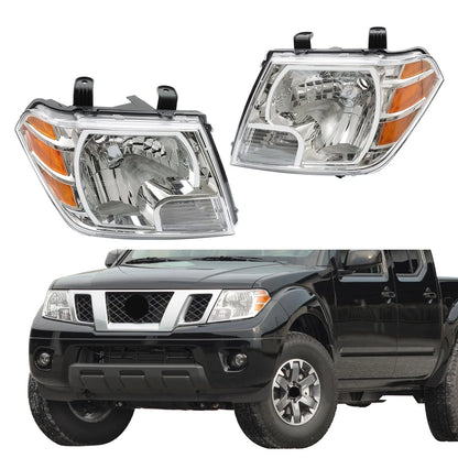 2X Headlight Assembly Set for Nissan Frontier (2009–2020) 26060-ZL40B, 26010-ZL40B