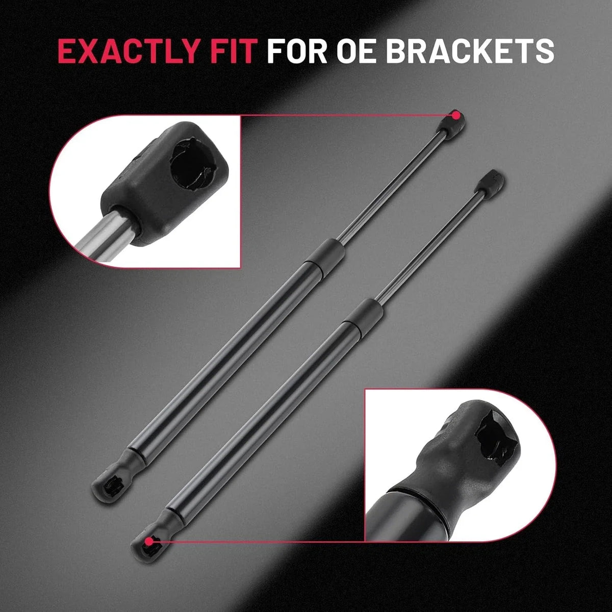 2x Rear Liftgate Lift Supports for Mercedes C250 (2010–2011), E300 (2009), E63 AMG S (2015–2016)