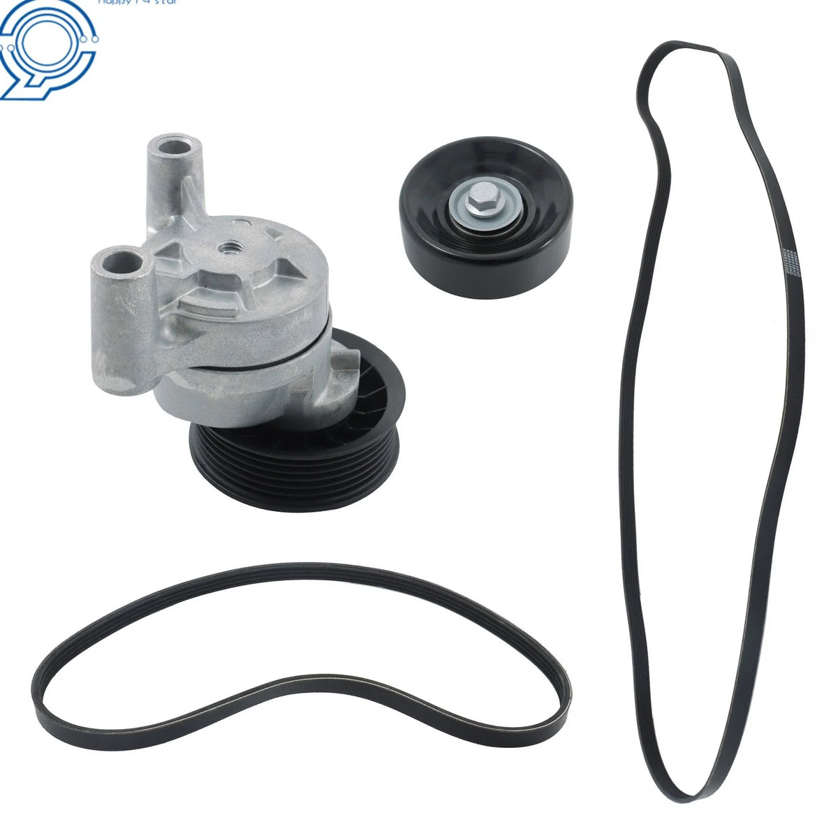 Serpentine Belt Tensioner Pulley Kit for Chevrolet Express Silverado (2000–2023)