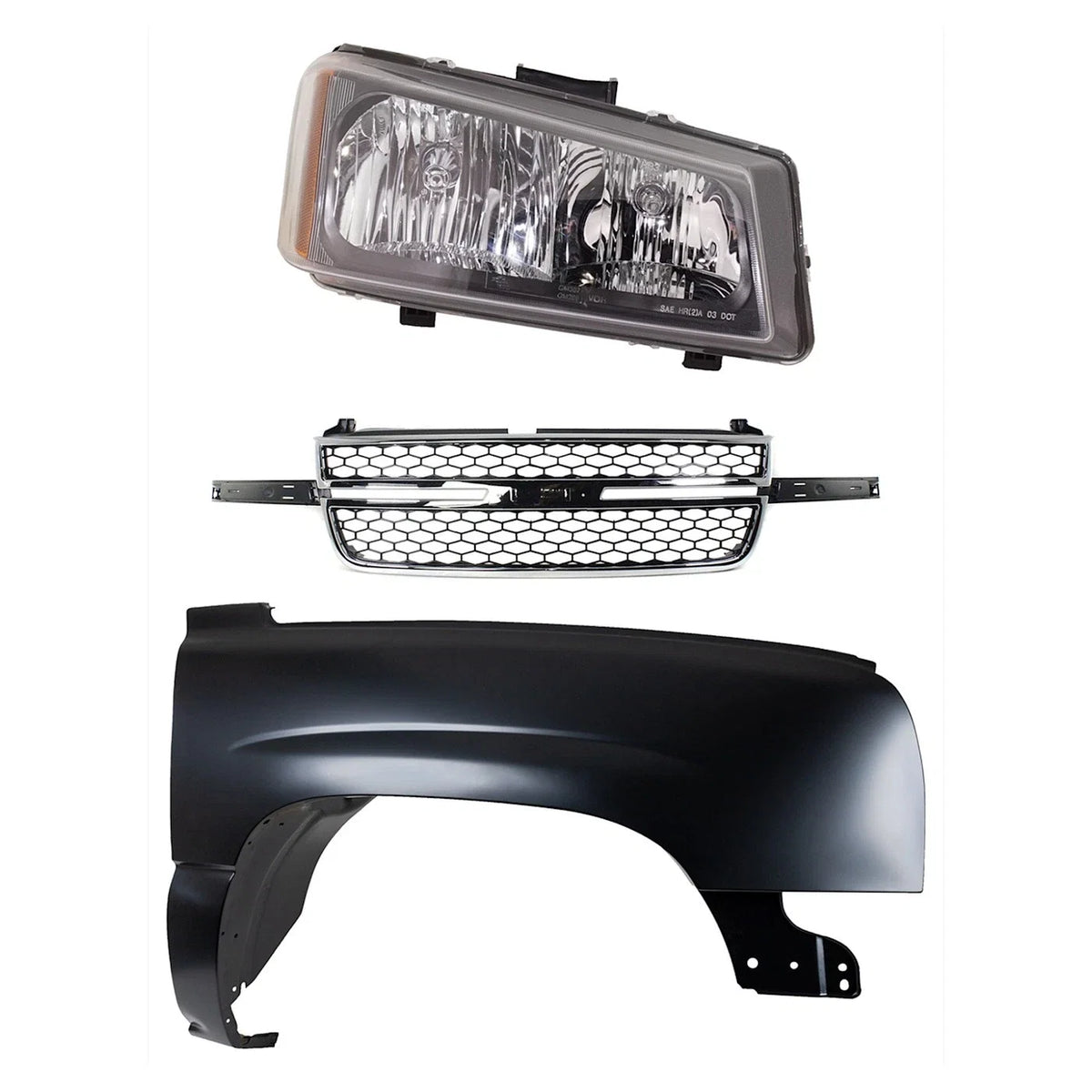 Fender Kit for Chevrolet Silverado 2500 HD (2003–2006) Primed Front Right