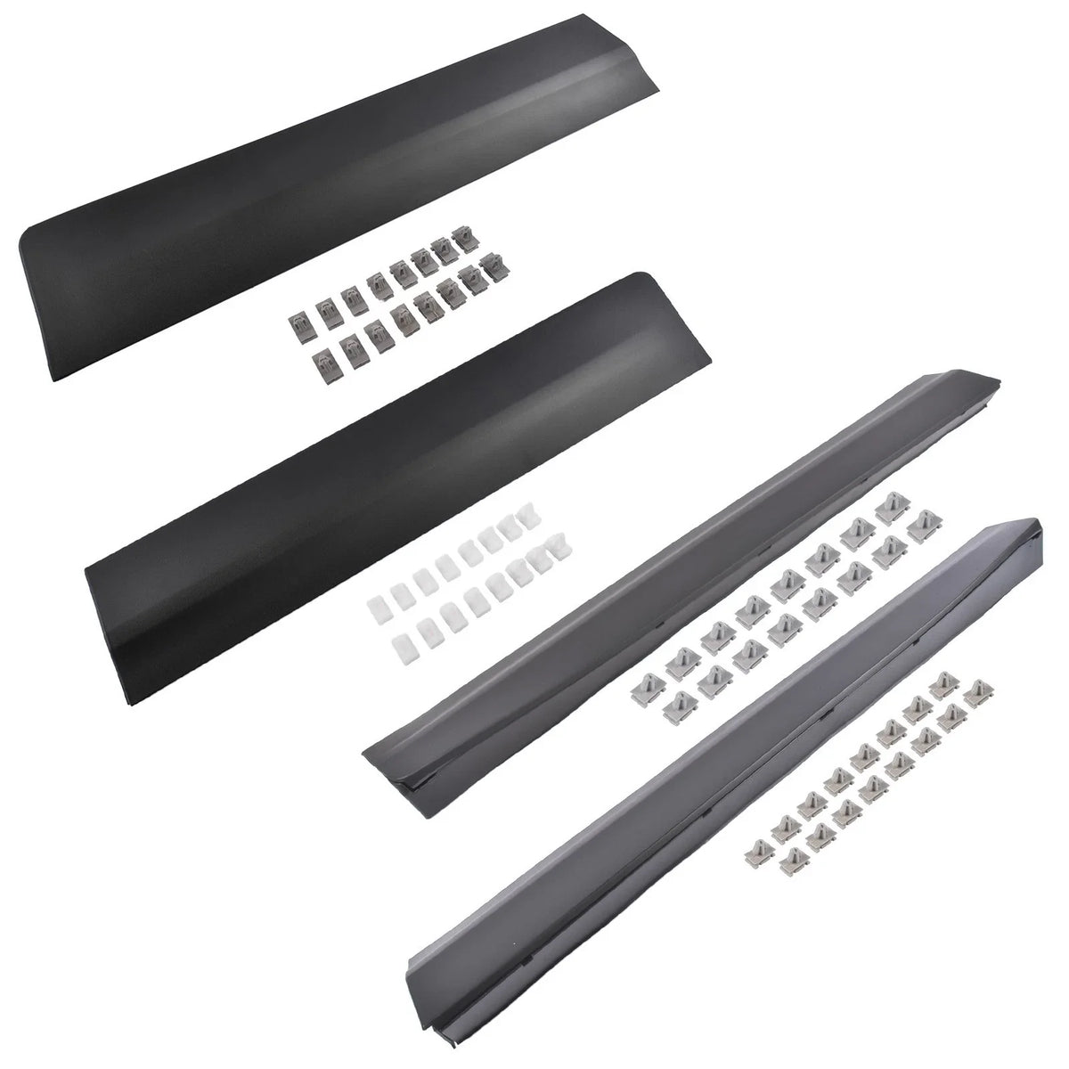 Set of 4 Lower Door Trim Molding for Cadillac XT5 (2017–2025) Black