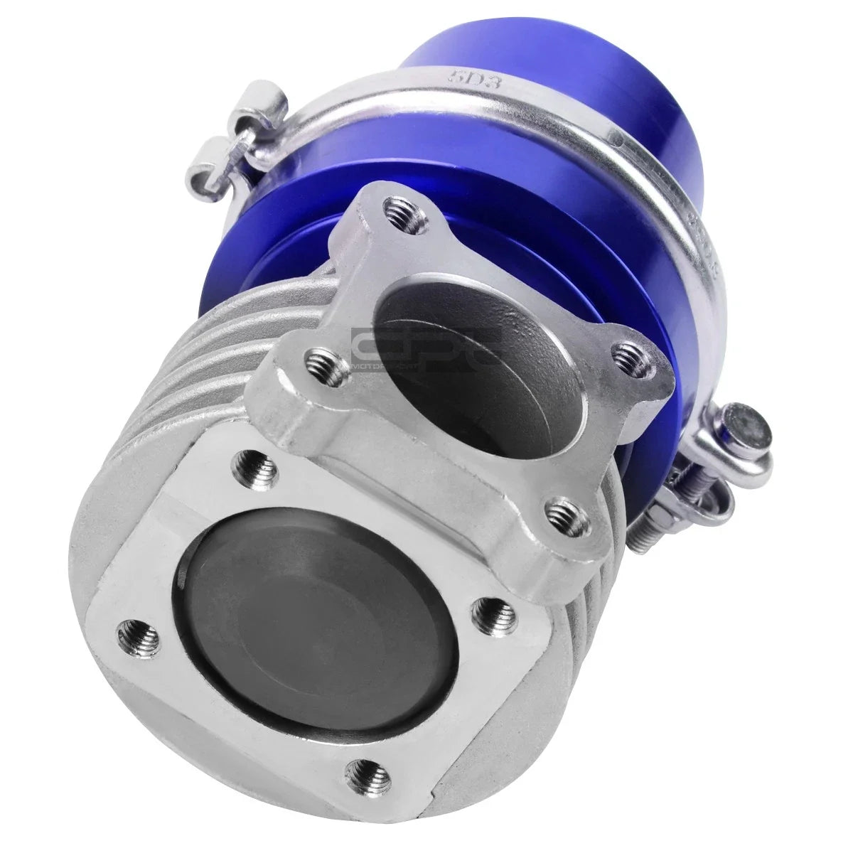 Universal 46mm Turbo 4-Bolt Wastegate Bypass Exhaust + Spring Blue