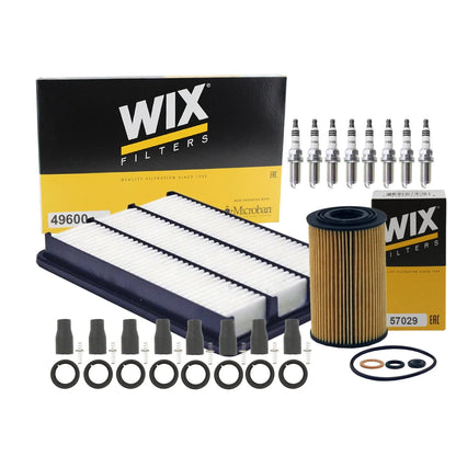 Tune Up Kit with NGK 8 Spark Plugs & Coil Boots for Kia Borrego (2009)
