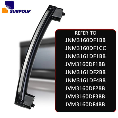 Microwave Door Handle with Support for Black (Fits WB15X10275, WB06X10939)