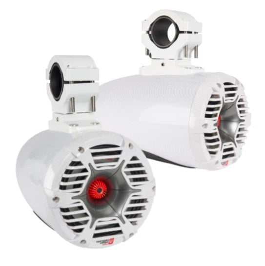 Pair of Cerwin-Vega SPMT65SCFW 200W 6.5" 3-Way Marine Tower Speakers