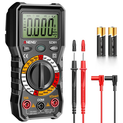 Digital Multimeter for Automotive Use (DC AC Voltmeter, Ohm Volt Amp)