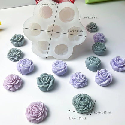 7 Cavities Flower Mold for Soap & Candle (Multiple Styles)