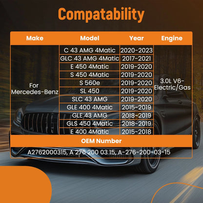 Thermostat for Mercedes C43 AMG, E450, GLC43 AMG 4Matic (2019–2023)