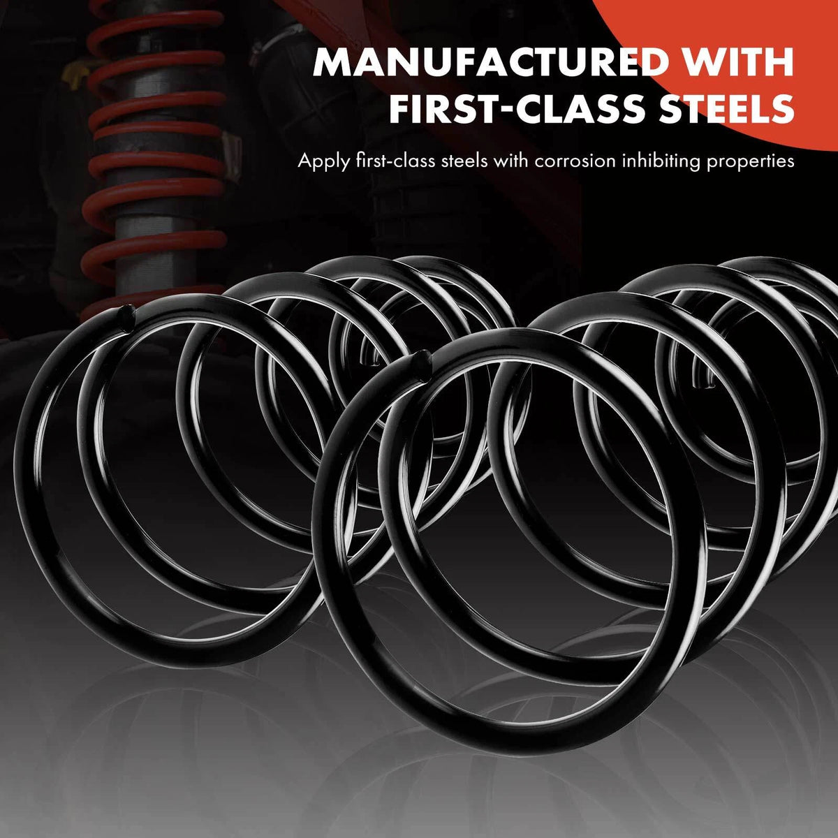 2X Rear Coil Springs for Volkswagen Jetta Cabrio (1993–2002) 9627