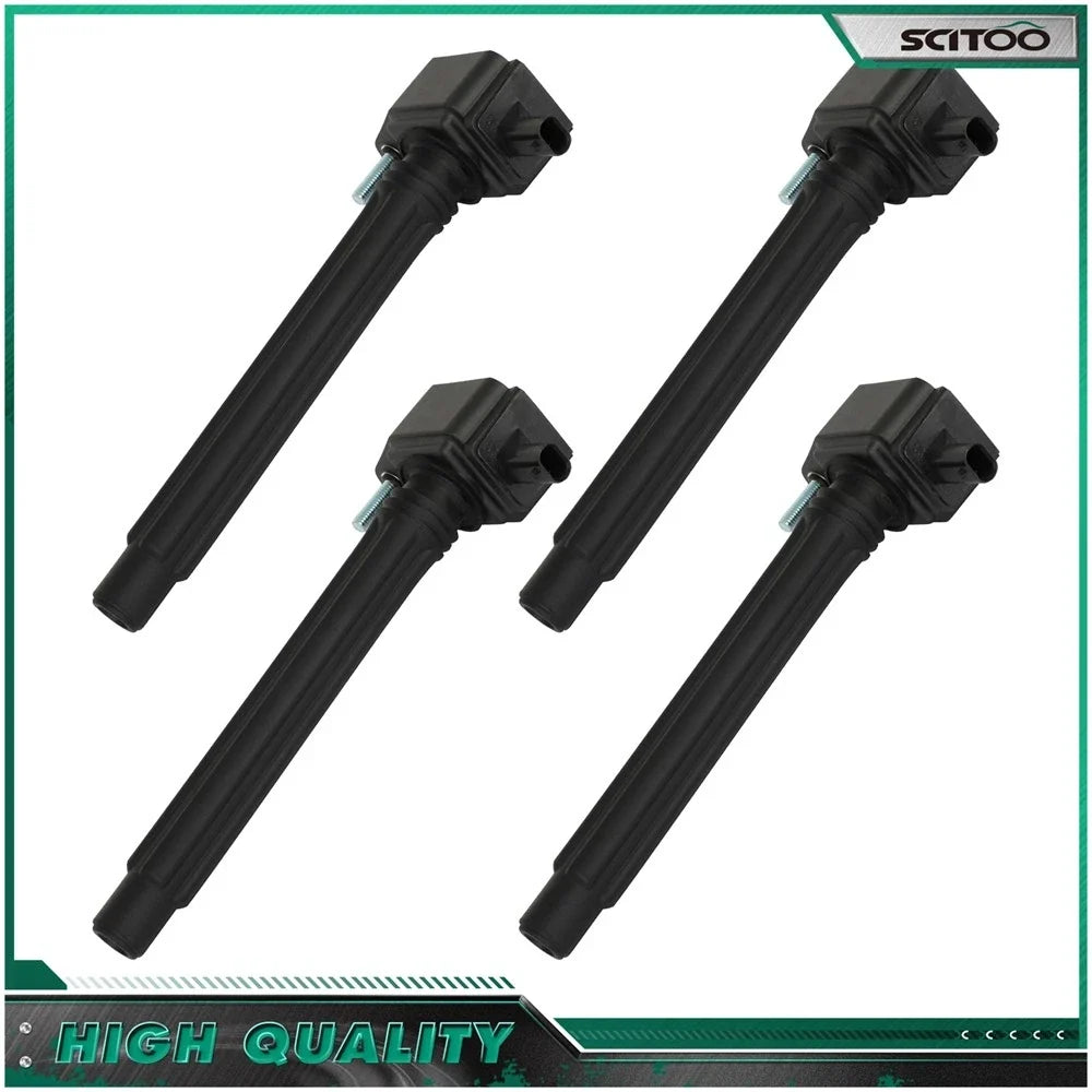 Set of 4 Ignition Coils for Chrysler 200 L4 2.4L (2015–2017) Jeep Renegade 2.4L (2015–2019)