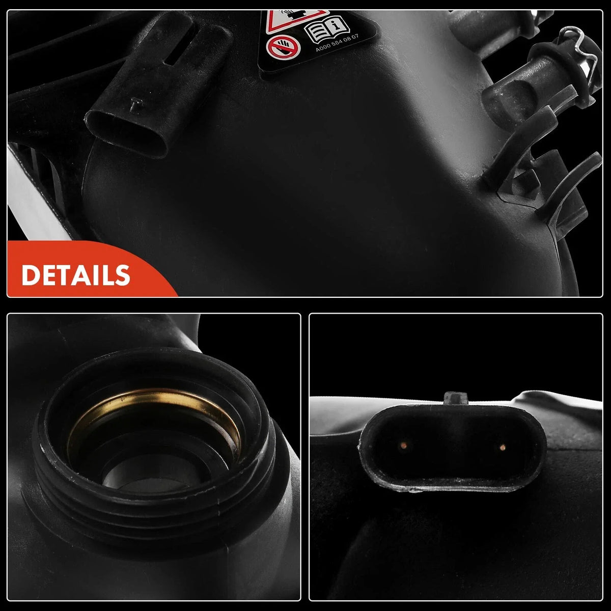 Radiator Coolant Expansion Tank with Sensor for Mercedes-Benz S560 (2018–2021)