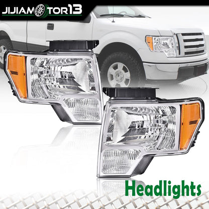 Headlights Pair for Ford F-150 (2009–2014) - jijia20241016, FO2503287