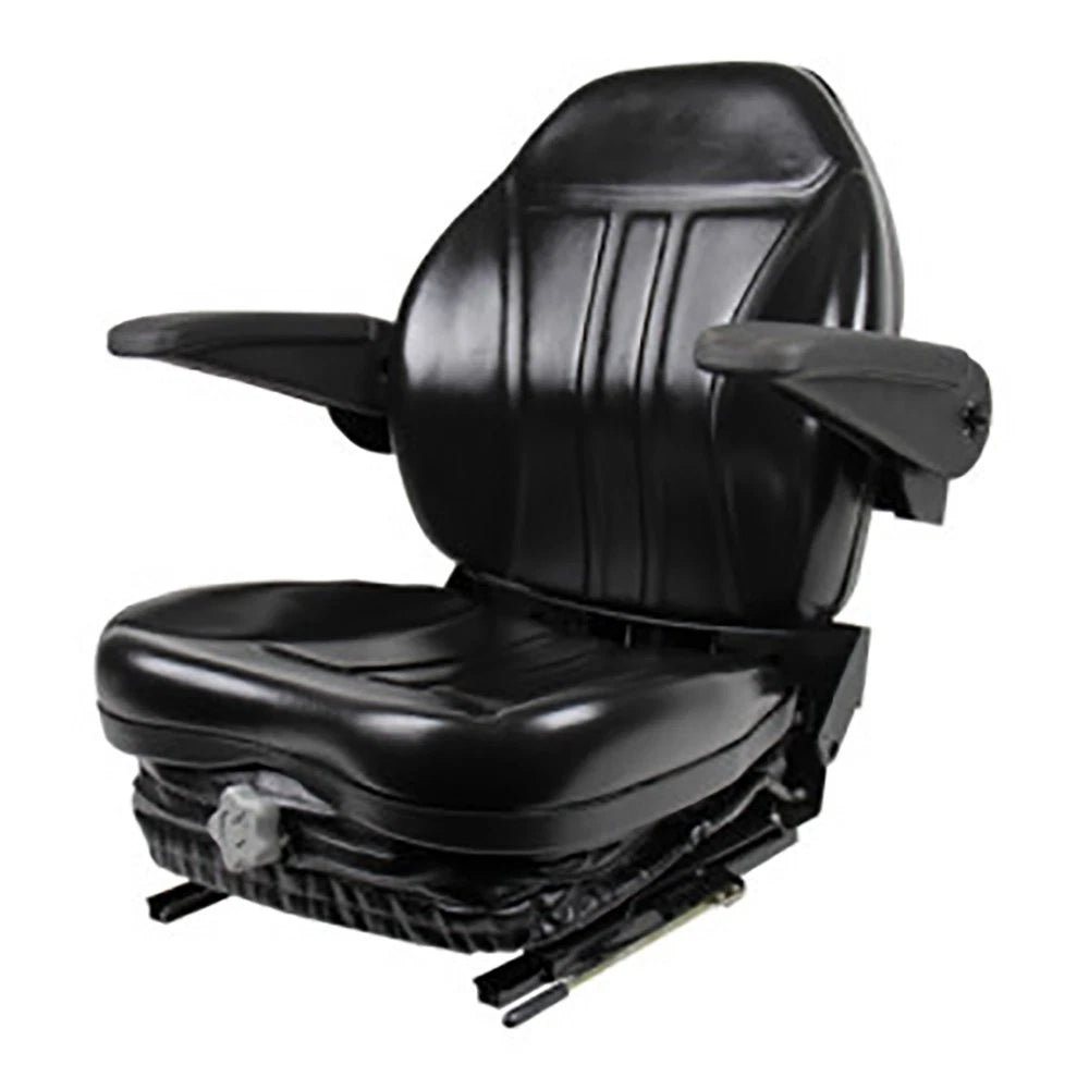 Black Suspension Seat with Armrests for Grasshopper Hustler ZTR