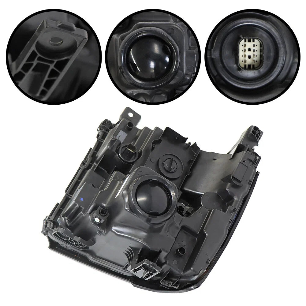 Headlight for Chevy Silverado 1500 (2016–2018) Black HID/Xenon with LED DRL