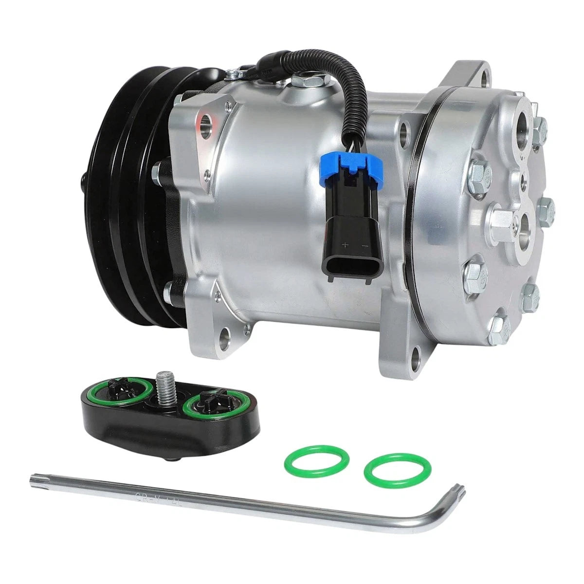 A/C Compressor with Clutch for Freightliner M2 106 MT45 MT55 (2003–2023) - 18045232, 58788, 4821SAN, ABPN83304023, ABPN83304133, ABPN83304593