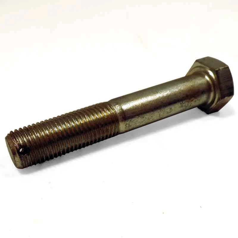 3/8-24 X 2-1/4" Bolt with 1/16" Hole Drilled, Zinc Plated