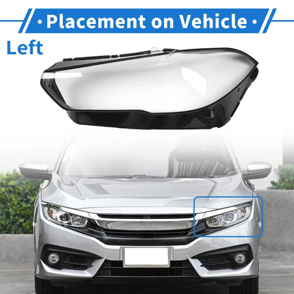 1 Pcs Headlight Lens Cover for BMW X5 G05/X6 (2019–2021) PC Clear