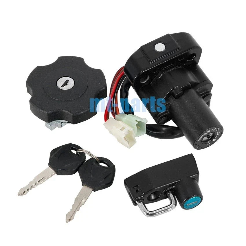Ignition Key Switch Fuel Cap Set for Yamaha XT500E (1995–1996, 2000–2002) & XT600E (1996–2002)