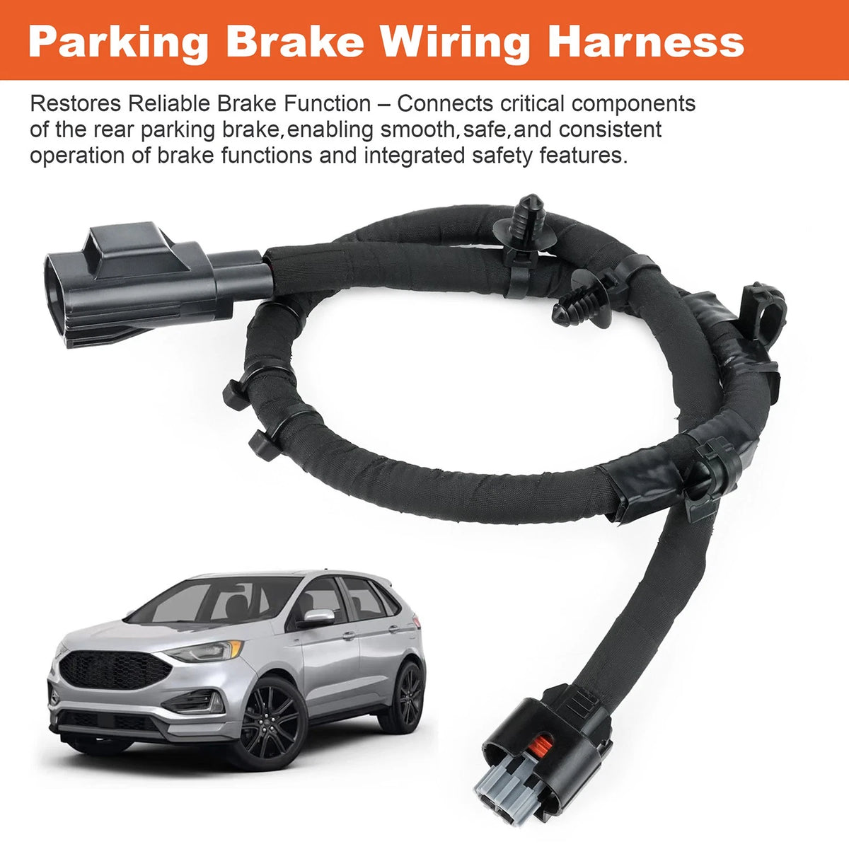 Rear Parking Brake Jumper Wire Harness for Ford Edge (2017–2023) H2GZ-14A411-A
