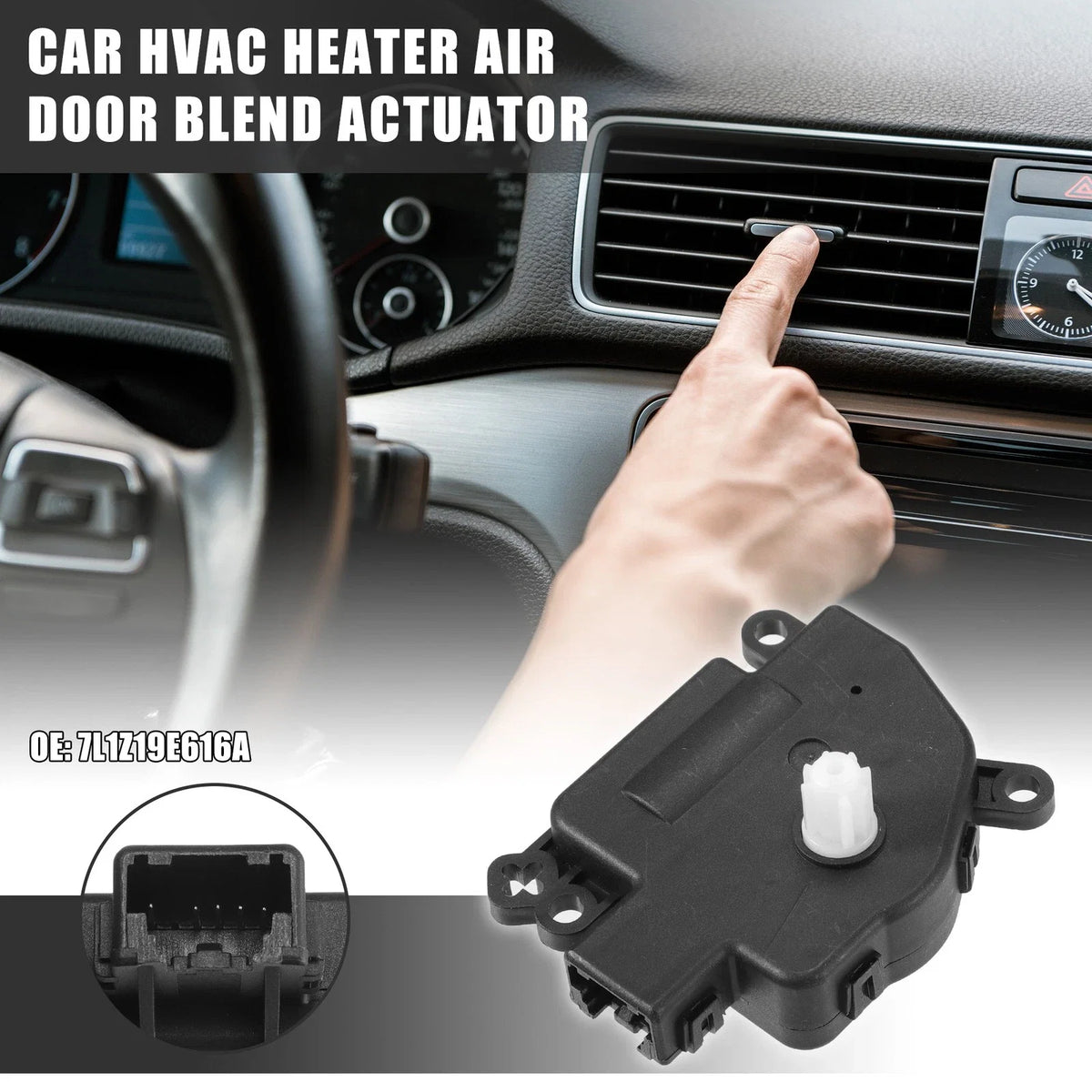 HVAC Heater Air Door Blend Actuator for Ford Expedition (2007–2014) No. 7L1Z19E616A