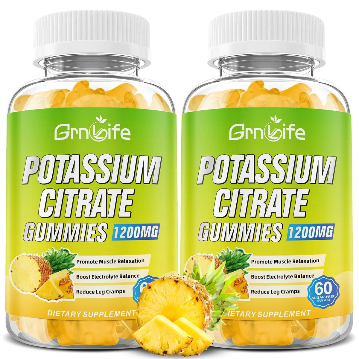 2X Potassium Citrate Gummies Supplement 60 Count