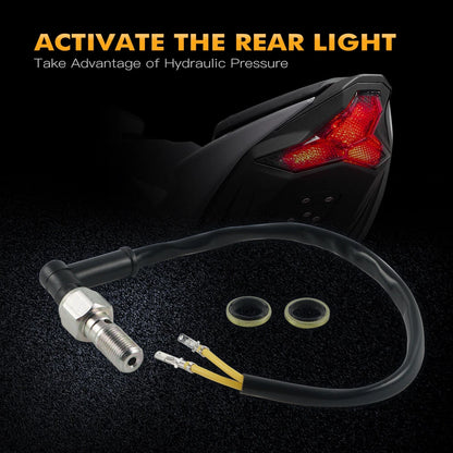 Hydraulic Banjo Brake Light Switch M10 x 1.00 for KTM 125/200/390 Duke RC