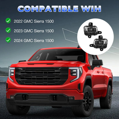 LED Fog Light Lamp Kit for GMC Sierra 1500 (2022–2025)