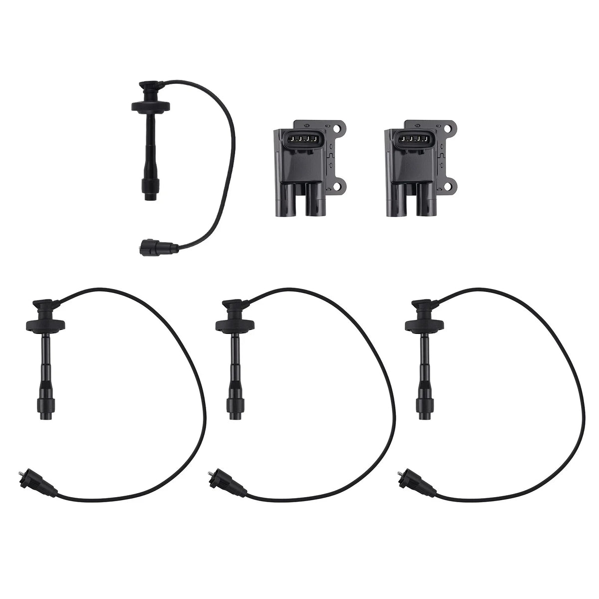 2X Ignition Coil & Wireset for Toyota Corolla (1998–1999) 90919-02224