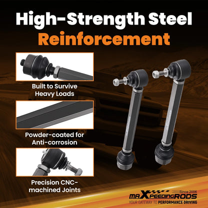 2X Front Lower Tie Rods for Chevy Silverado 1500 GMC Sierra 1500 (1999–2007) N8MVIG