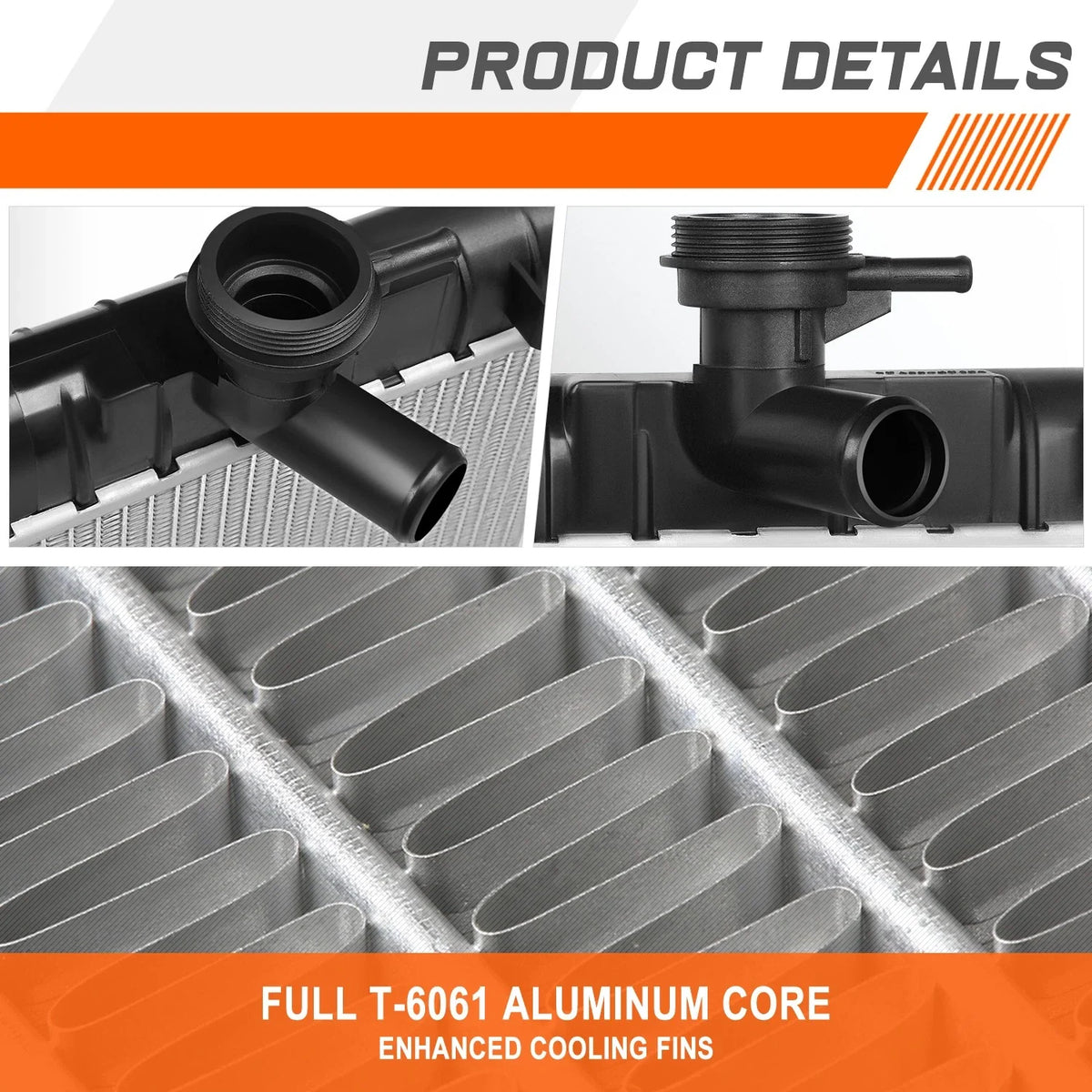 Aluminum Core Radiator for GMC Envoy XL XUV/Chevy Trailblazer 2002–2009 DPI-2458