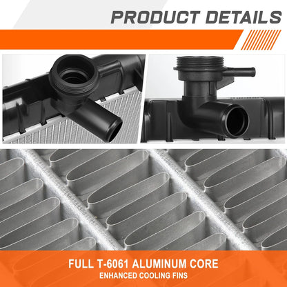 Aluminum Core Radiator for GMC Envoy XL XUV/Chevy Trailblazer 2002–2009 DPI-2458