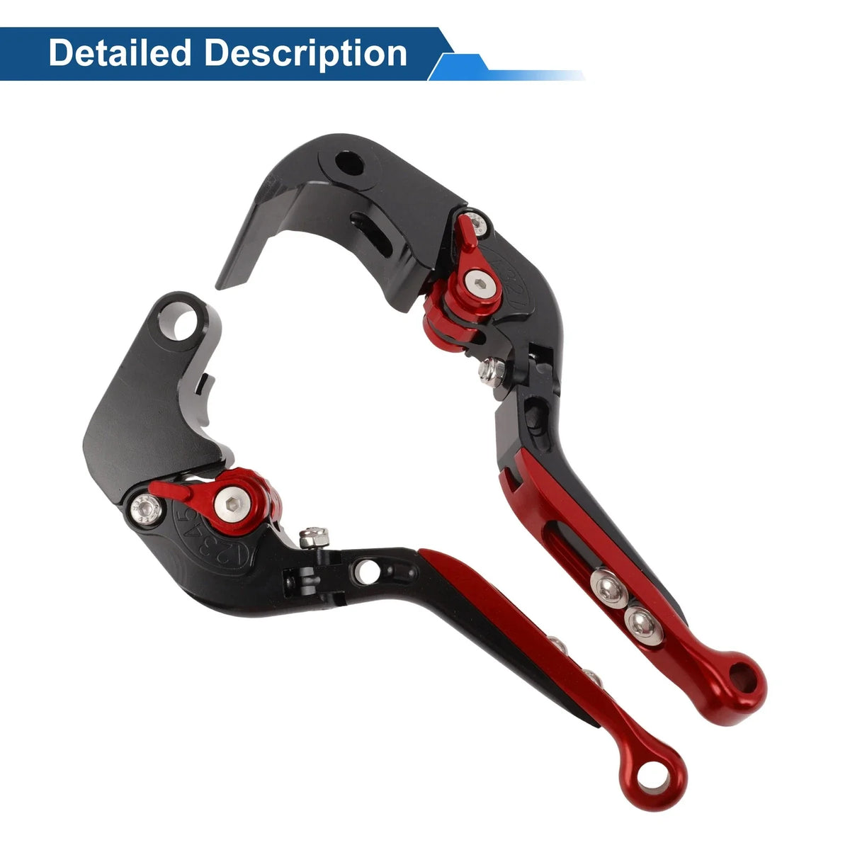 Brake Clutch Levers for Suzuki GSX-S1000/F/S/ABS (2015–2020) Black Red
