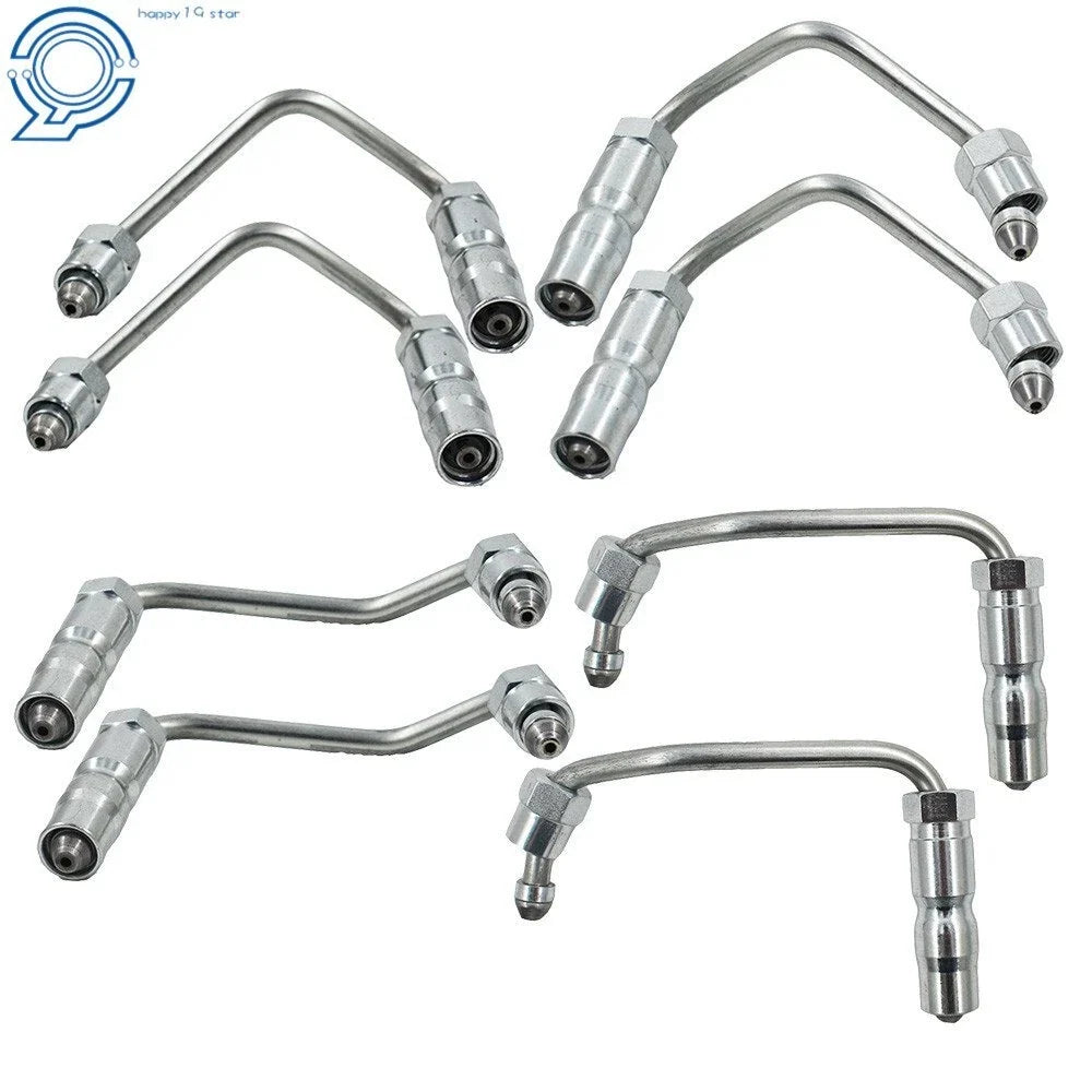 Set of 8 Fuel Injector Lines for Chevy GMC Duramax 2001–2004 6.6L LB7