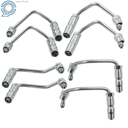 Set of 8 Fuel Injector Lines for Chevy GMC Duramax 2001–2004 6.6L LB7