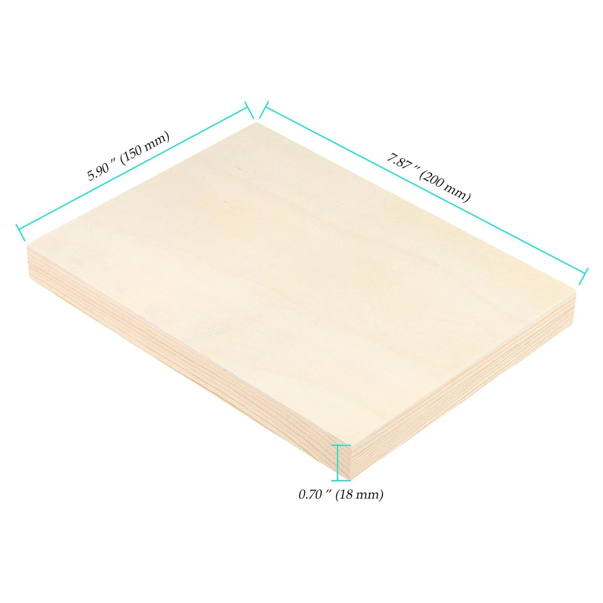 20X Wood Panel Boards for Crafting (5.9 x 7.8 x 0.8 inch)