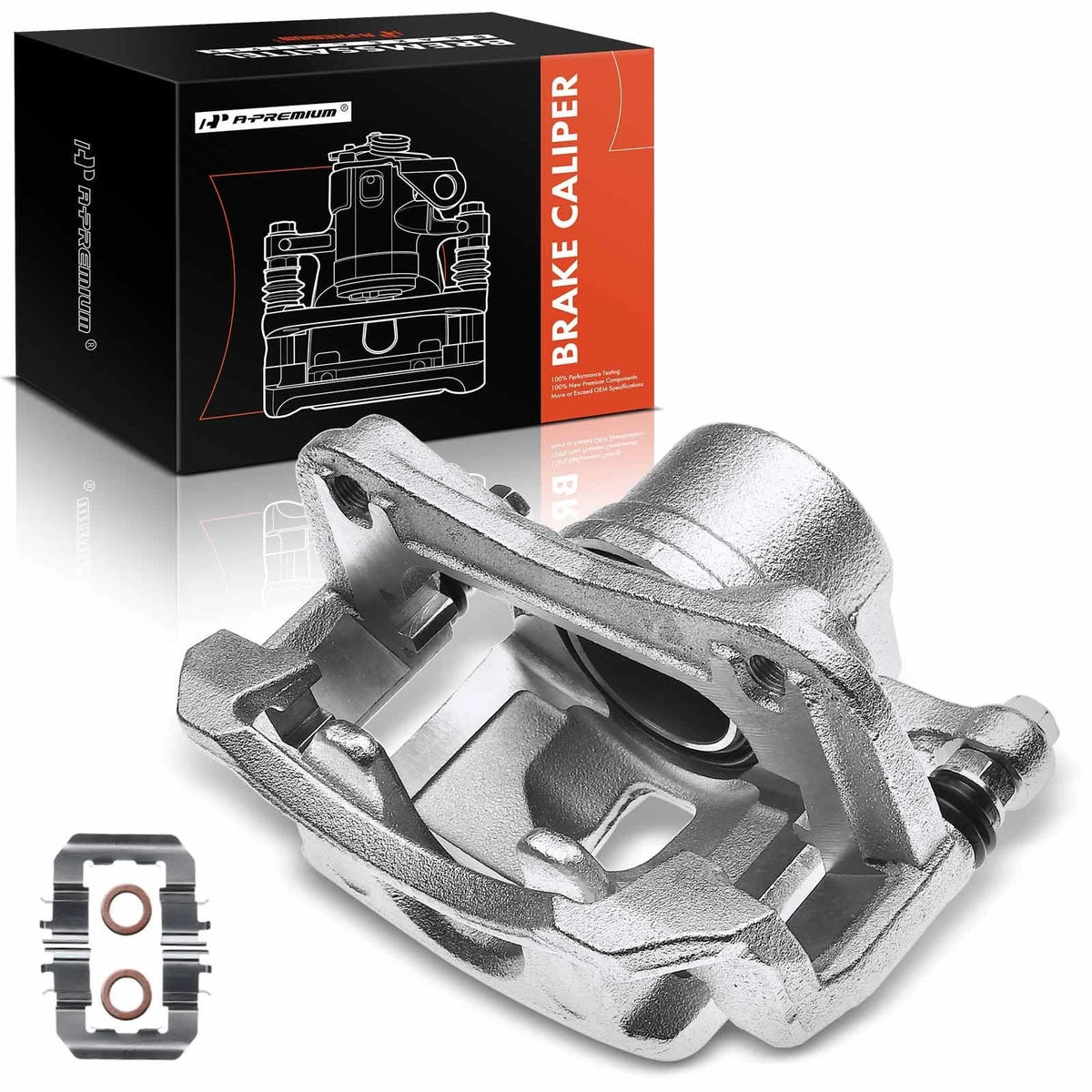 Front Left Brake Caliper w/ Bracket for Elantra GT Veloster Kia Forte (581802VA10, 58180A5A00, 58180A5A30, 58180A7A00, 58180A7A01, 19-B6790, RC12733C)