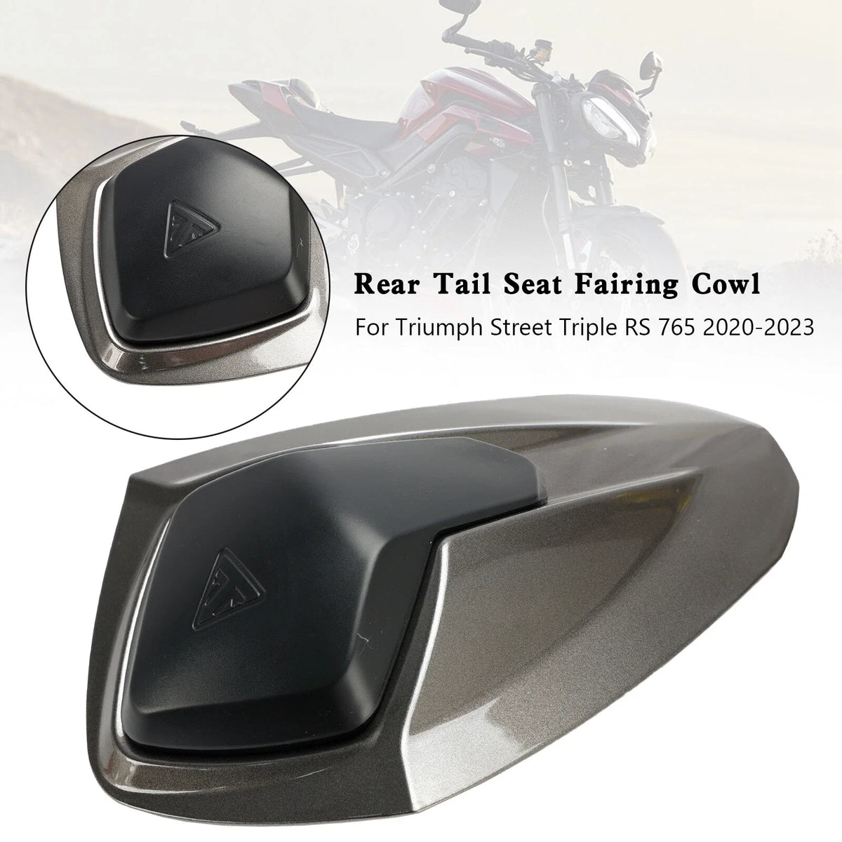Rear Tail Seat Fairing Cowl Cover for Street Triple RS 765 (2020–2024) Gray